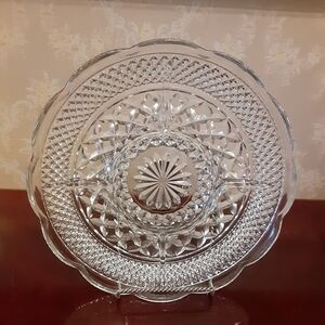Anchor Hocking Wexford Clear Glass 5 Part Relish Dish